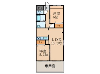 間取図 グローリアス行橋Ⅳ