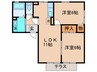 ピュアハイツＳＥＲＩＴＡ 2LDKの間取り