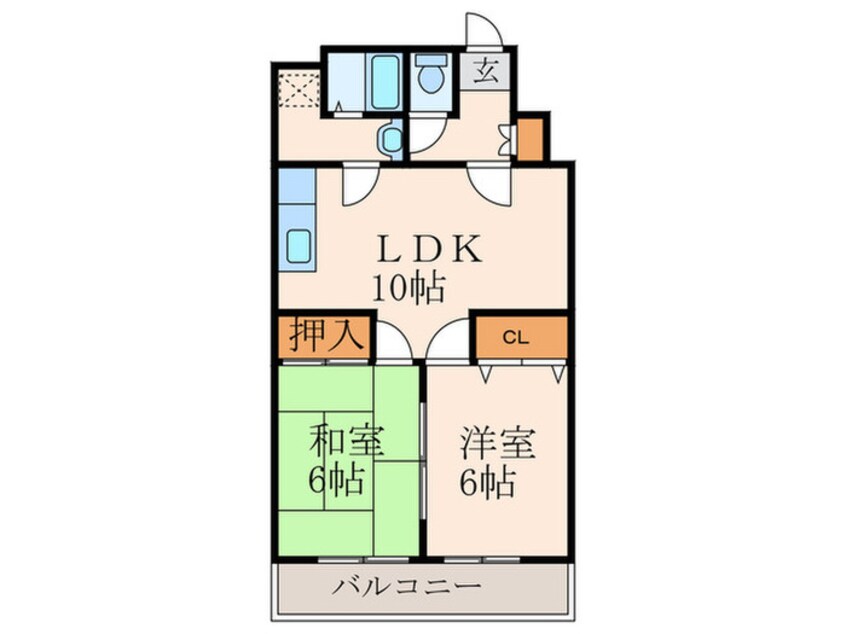 間取図 法城ビル