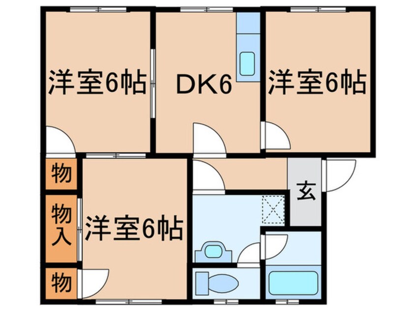 間取図 ヒルサイドアベニュ－