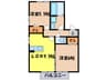 グリ－ンカトレア 2LDKの間取り