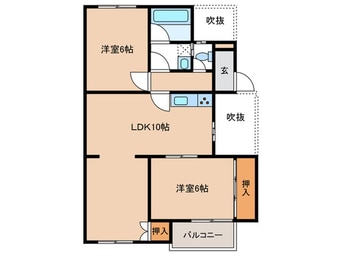 間取図 Oak　hills 10