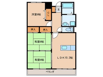 間取図 マニフィック宗像1