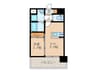 MODERN PALAZZO天神AXIA 1DKの間取り