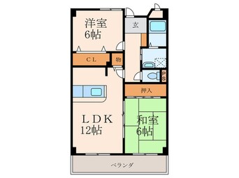 間取図 メゾンドプラム嵐山
