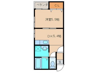 間取図 DEAR・FLAT周船寺