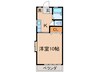 永野コーポ 1Kの間取り