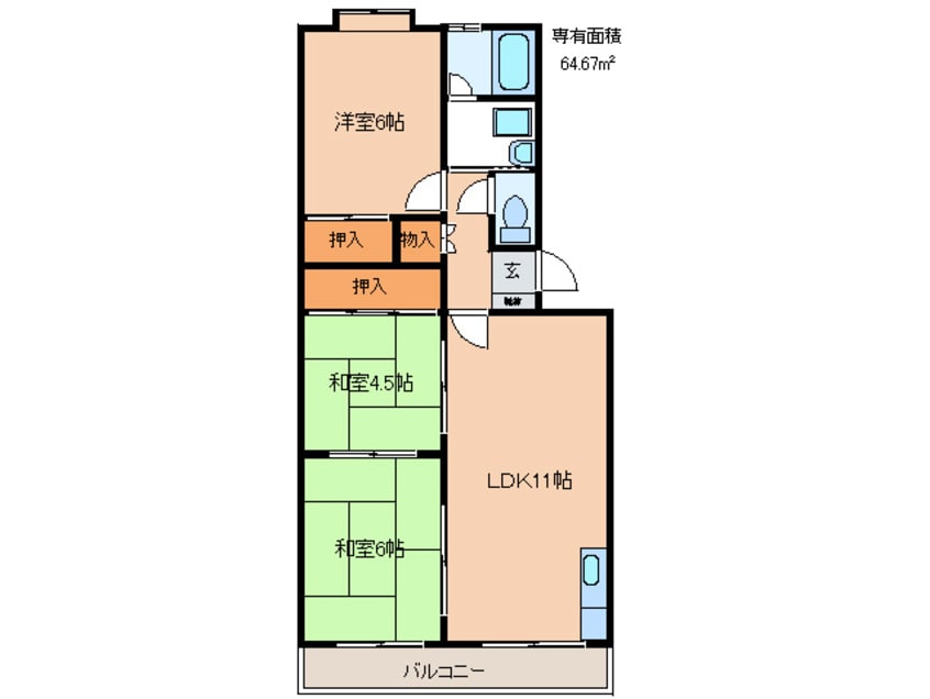 間取図 エクセレント塩浜