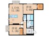 仮）フース　コーシェリ 2LDKの間取り