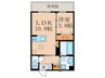 仮）フース　コーシェリ 1LDKの間取り