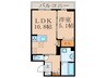 仮）フース　コーシェリ 1LDKの間取り