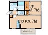 ソレール　ヴィラⅡＣ 1LDKの間取り