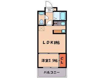 間取図 エステ－トモアシャト－薬院