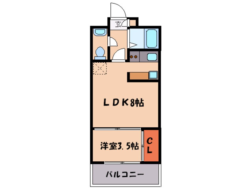 間取図 エステ－トモアシャト－薬院