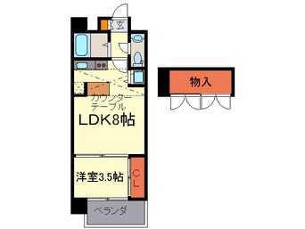 間取図 エステ－トモアシャト－薬院