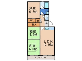 間取図 ファミール香椎Ⅱ