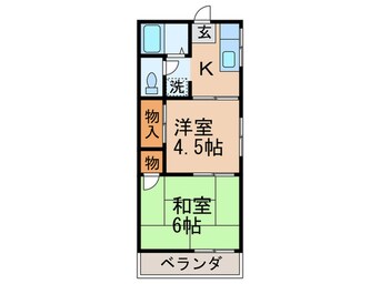 間取図 コーポ田中