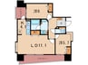 アンピール天神東（807） 2LDKの間取り