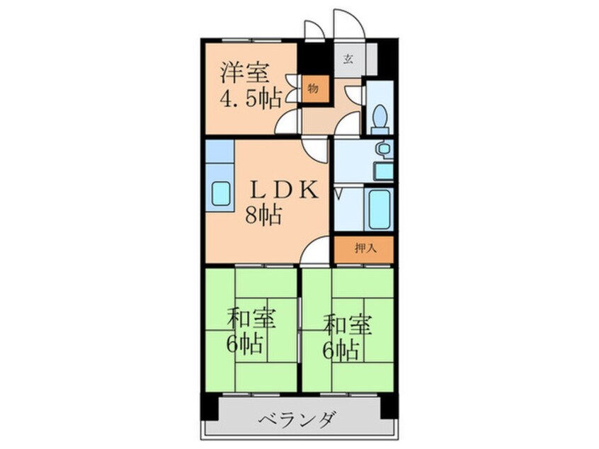 間取図 第１１岡部ビル