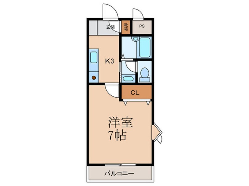 間取図 サンパ－ク田原