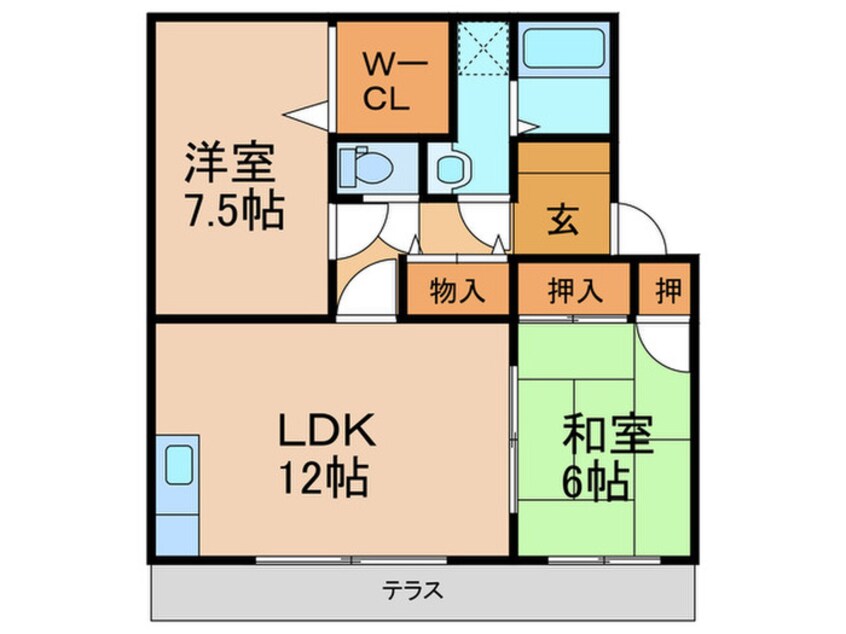 間取図 クレセントハイム