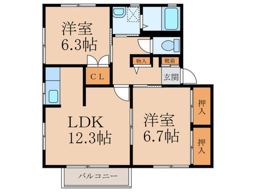 間取図 プランタン蔵Ａ