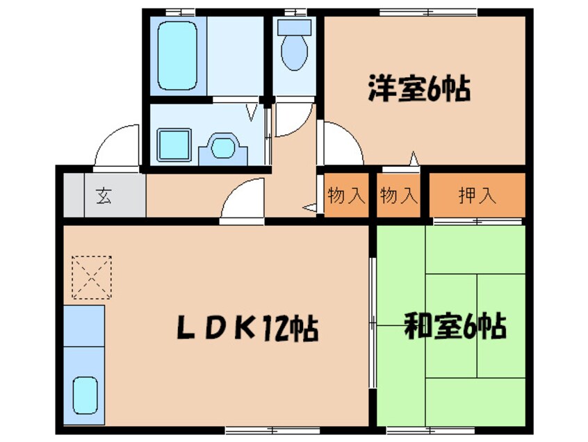 間取図 セジュ－ルクレストＢ棟