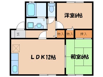 間取図 セジュ－ルクレストＢ棟