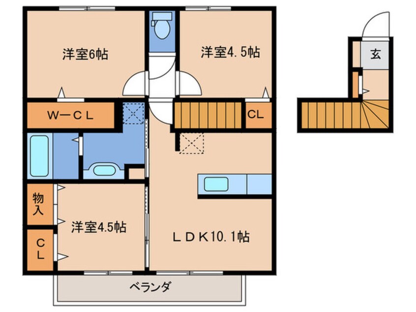 間取図 シェラタイン　Ａ棟