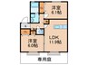 エアルポ－ス平成Ａ 2LDKの間取り