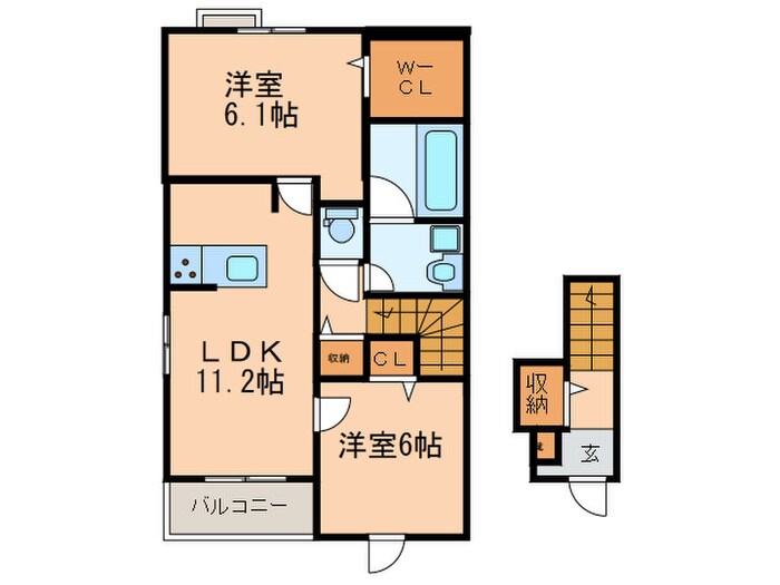 間取り図 レジデンス感田Ｂ