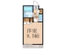 FLAT1　関口 1Kの間取り