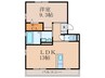 グレースガーデン 1LDKの間取り