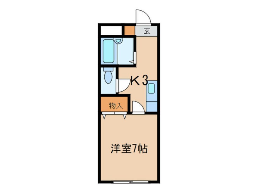 間取図 田中第３ハイツ