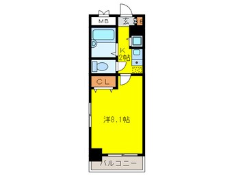 間取図 フェリチータ渡辺通り