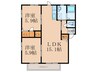 ラフィネ中曽根 Ａ棟 2LDKの間取り
