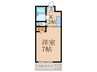 FLAT5　池主 1Kの間取り