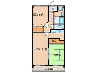 間取図 ヴェラカーサつつじケ丘