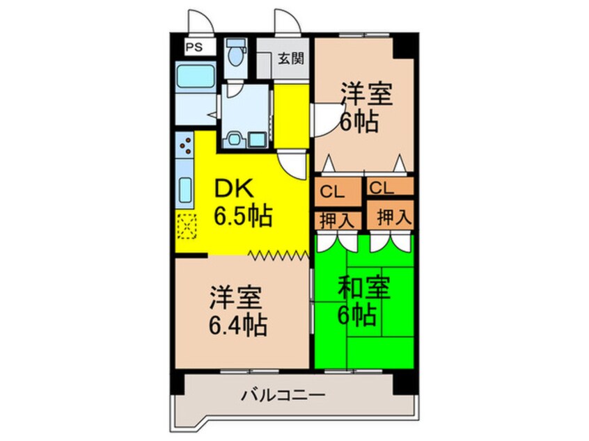 間取図 ダブル－ン