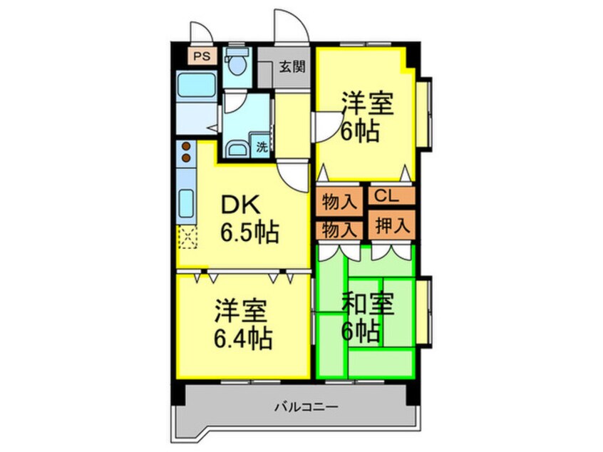 間取図 ダブル－ン