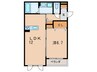 ヴィラウィステリア門司Ｂ 1LDKの間取り