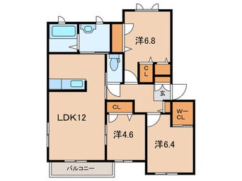 間取図 ヴィラウィステリア門司C