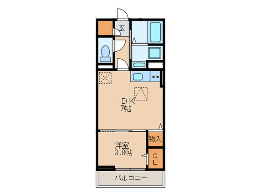 間取図 Ｄ－ｒｏｏｍﾌｪﾆｯｸｽ糸島Ⅱ