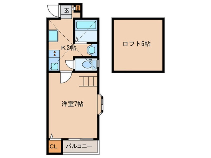 間取図 エスペラール原　弐番館