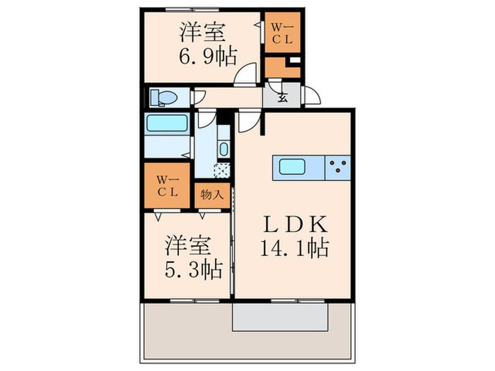 間取り図 ソレールヴィラ・クレスト