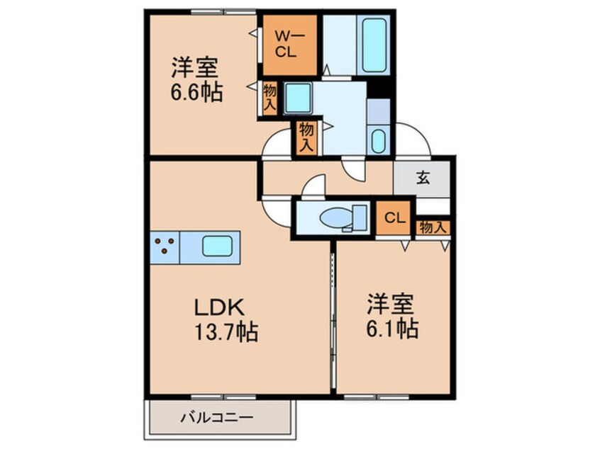 間取図 ソレールヴィラ・クレスト