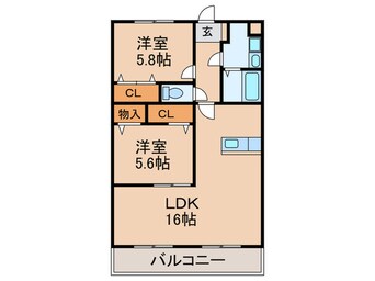 間取図 ルネス荒木一番館