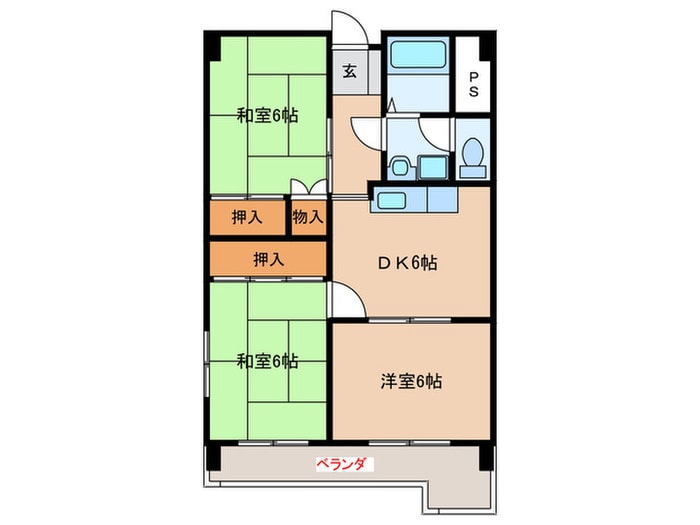 間取り図 ハピネス岡村