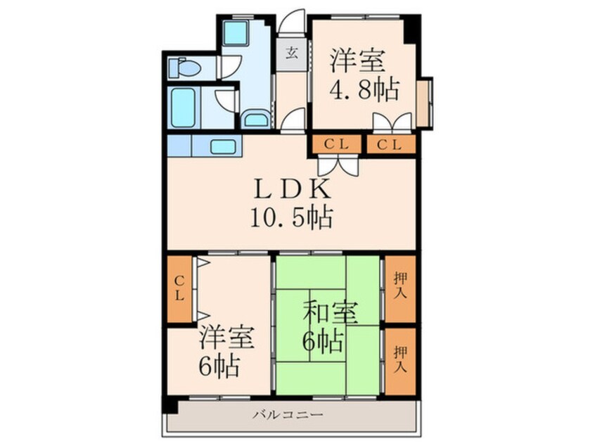 間取図 第１７共立ビル