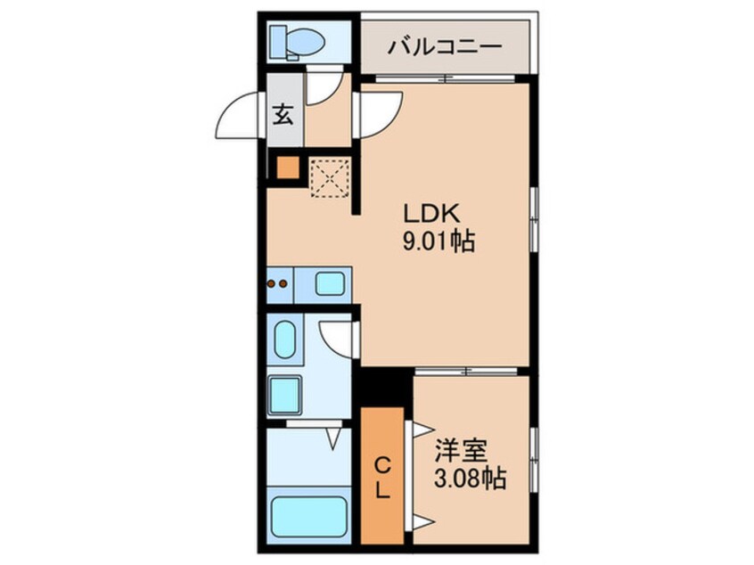 間取図 グランシャルム姪浜西